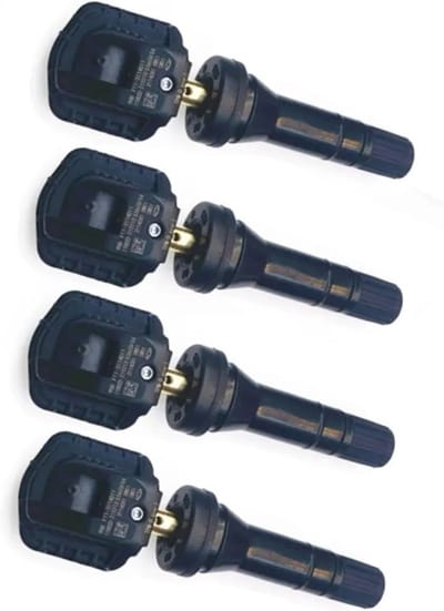 Bandenspanning Sensor - TPMS Sensor - Veilige Rit - Real-time Monitoring - 4 Stuks - Zwart