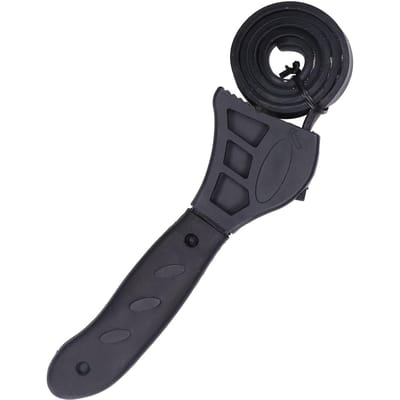 Riemmoersleutel Riemspanner 50cm Verstelbaar Onderhoud Openingsgereedschap voor Installatie black