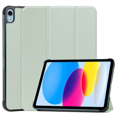 imoshion Tablet Hoes - Geschikt voor Apple iPad 11 2025 A16 / iPad 10e generatie (2022) 10.9 inch - Trifold Bookcase - Lichtgroen
