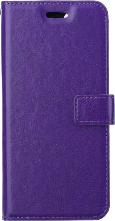 Hoesje Met Pasjeshouder - Geschikt voor OPPO A16s - Luxe Bookcase Portemonee - Flip Case - Kunstleer Book Case - Flipcase - Book Cover - Walletcase - Portemonneehoes - Paars