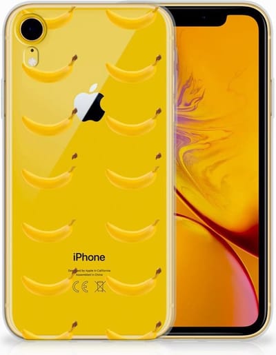 Apple iPhone Xr Siliconen Case Banana