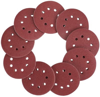 carmdering - Schuurschijven - Excentrische Schuurschijven - 125mm - 100 stuks, 5 korrelgroottes P60/P80/P100/P120/P240, aluminiumoxide - Voor hout & metaal - Professionele kwaliteit