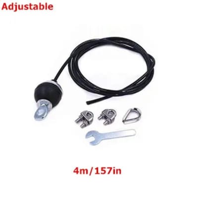 2M-5M Gymnastiekkabel Draadtouw Zware Stalen Vervangende Onderdelen voor Home Gym Fitness Kabelpoelie Accessoires Dia 5mm Adjustable-4M