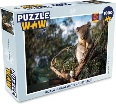 Puzzel Koala - Eucalyptus - Australië - Legpuzzel - Puzzel 1000 stukjes volwassenen