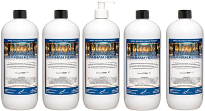Hairconditioner Hammam Herbal 1 liter met witte pomp - set van 5 stuks
