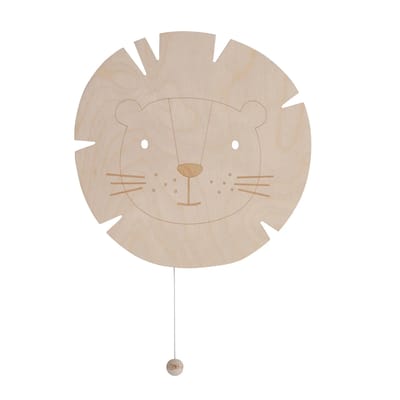 Baby's Only Houten wandlamp babykamer & kinderkamer - Leeuw - Wonder - Bruin - FSC-keurmerk - Duurzame ledverlichting - 25.000 branduren - Eenvoudig aan de muur te bevestigen