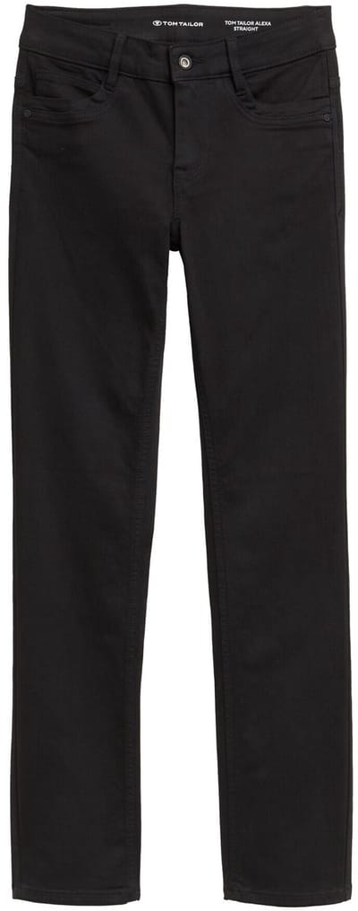 Tom Tailor - TTALEXA straight jeans - Maat 27/32 - black denim