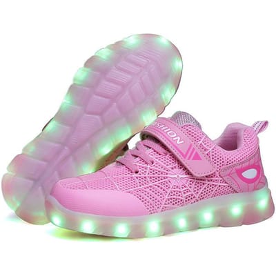 Kinderen Lichte Schoenen USB Opladen LED Licht Schoenen Spider Marquee Klasgenoten Heren- en Dames Sportschoenen 27