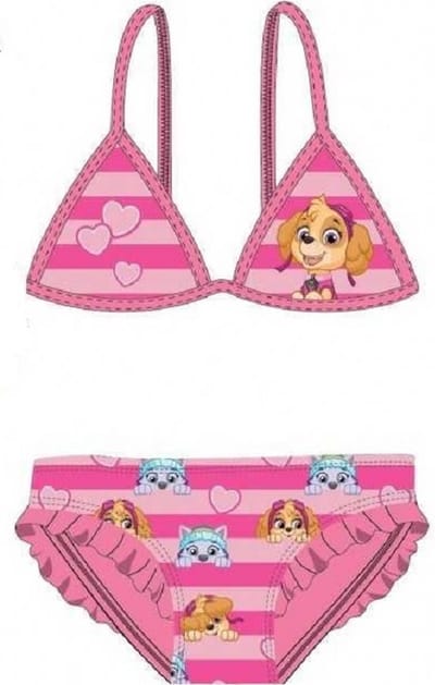 Paw Patrol bikini - roze - Skye en Everest zwempak - maat 122/128