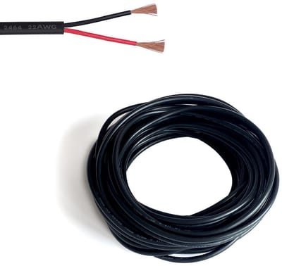 Elektrische Draad - Dubbele Strengen - Elektronica Bedrading - Vertind Koper - 20 Meter - Zwart