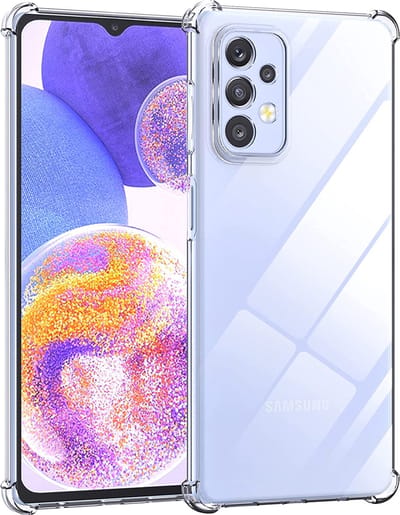 Hoesje geschikt voor Samsung A23 / M13 / M23 - Anti Shock Proof Siliconen Back Cover Case Hoes Transparant