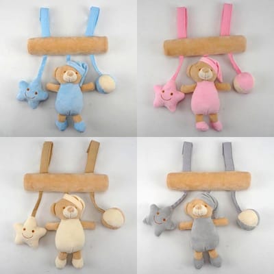 baby knuffel- beer- grijs