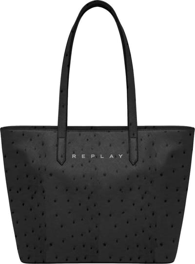 REPLAY Schoudertas Shopper Bag Black Zwart