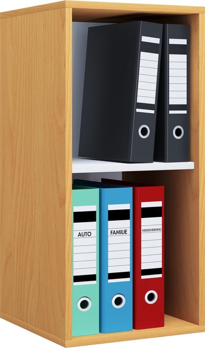 Houten kantoorstandaard plank boeken mappen archief plank boekenplank Lona l 2f