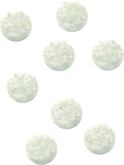 UNIQUE - 8 iriserende stuiterballen piñata-accessoires met bubbeleffect