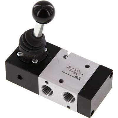 3/2 G1/4'' Handbediend Ventiel -0.95-10bar/-13.2-140psi