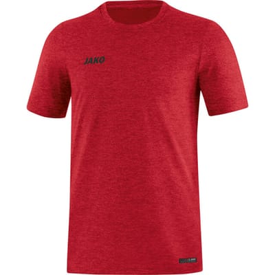 Jako Premium Basics T-Shirt Heren - Rood Gemeleerd | Maat: S