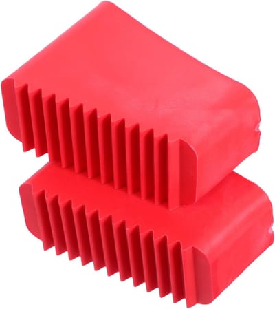 Ladder Voetbeschermers - Ladderkappen Rubber - Veilig Werken - Antislip Ontwerp - 5.5 x 3.5 x 2.5 cm - Rood