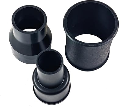 Stofzuiger Adapter Set - Slang Connector - Reiniging Uitbreiden - Meerdere Maten - 3-delig - Zwart