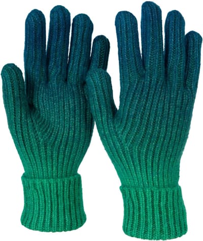 styleBREAKER Gebreide dameshandschoenen met kleurverlooppatroon, winter ombré gebreide handschoenen, vingerhandschoenen 09010045