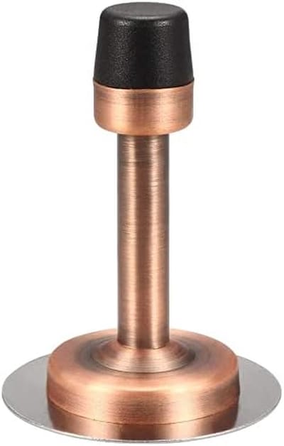 Deurstopper - Deur Buffer - Muren Beschermen - Rubberen Punt - 77 mm - Koperkleur