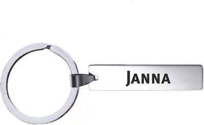 Sleutelhanger Met Naam - Janna - RVS