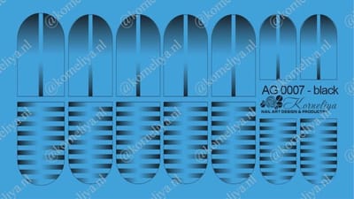Korneliya Airbrush Waterdecal AG 0007 Black