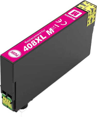 Inktcartridge Geschikt voor Epson 408XL| 1x Magenta Geschikt voor Epson Workforce Pro WF C4810 Series