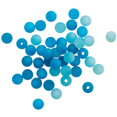 Polaris kraalmix, 6mm - Blauw