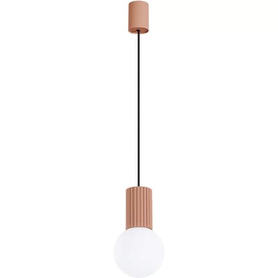 Sollux Lighting Wandlamp Halo - G9 - mokka - aluminium/glas - 12x12x120cm
