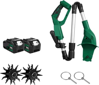 Draadloze Tuin Cultivator - Verticuteermachine Helmstok - Bodem Bewerken - Borstelloze Motor - 200 mm Maaibreedte - One Color