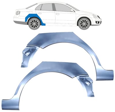 Reparatiepaneel achterspatbord voor Volkswagen Jetta 2005-2010 / Links + Rechts
