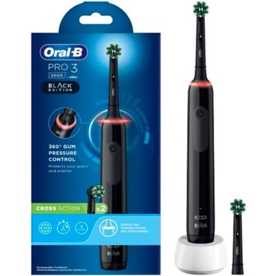 Oral-B Pro 3 3000 Cross Action 350931 Elektrische tandenborstel Roterend / oscillerend / pulserend Zwart