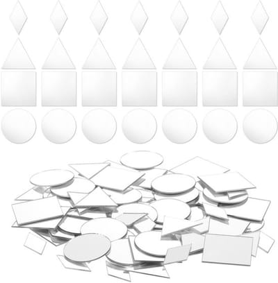 Dailygoods- Spiegels 200 stuks - Mini-spiegels - Zelfklevend