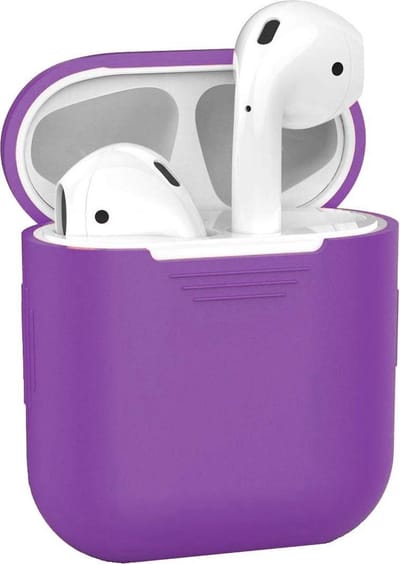 DW4Trading Siliconen Case Paars - Cover - Hoesje - Geschikt voor Apple Airpods 1 en 2