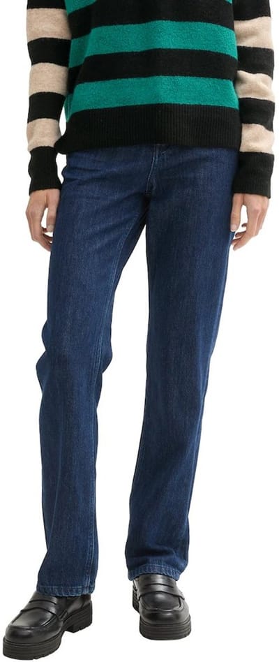 Tom Tailor | Jeans Emma | Basic straight fit -straight leg | Dark stone blue denim | Maat 30-32