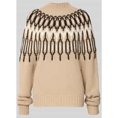 Loose fit gebreide pullover met wol