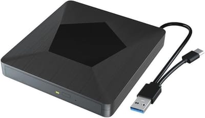 Externe Blu-ray Dvd-speler - Draagbare Cd-brander - Films Kijken - USB 3.0 Type-C - 100 g - One Color