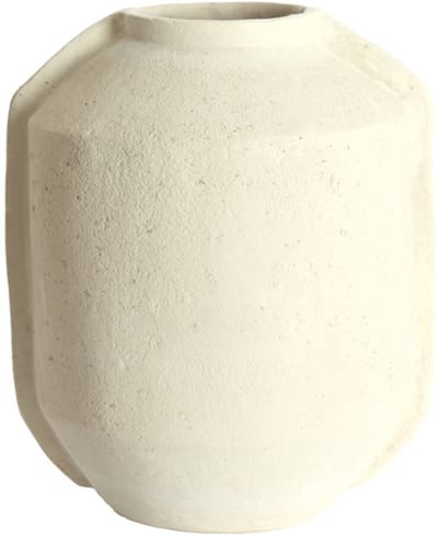 NORIC bloempot mat crème 35x32x44 cm decoratieve pot - Light & Living