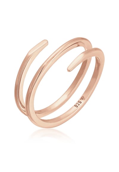 Elli - Ring - Dames Wikkel Gedraaid Filigraan Trend in 925 Sterling Zilver - Dames