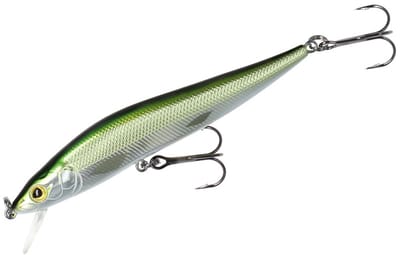Mikado Wobbler 11cm – Twitchbait voor Snoek & Snoekbaars – Fishunter Ghost Olive Bleak – Neutraal Kunstaas