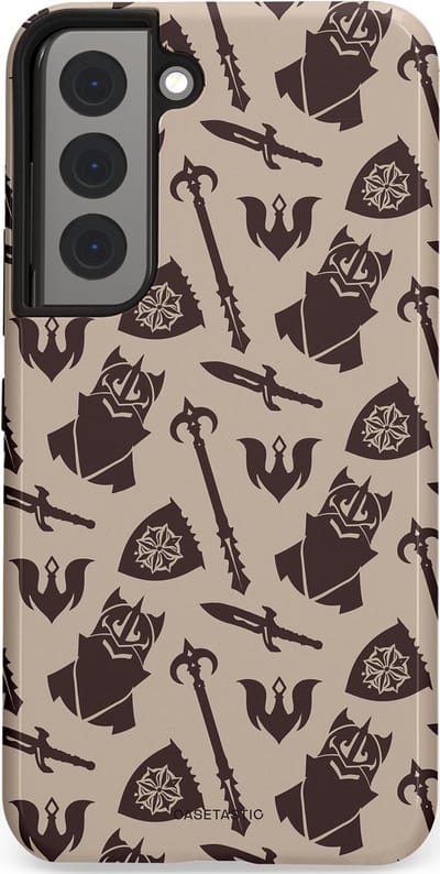 Casetastic Hoesje Geschikt voor Samsung S22 - Stijlvolle Beschermende Duo-layer Case - Eeuwige paladin