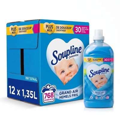Soupline Hemels Fris Geconcentreerde Wasverzachter - 12x56 Wasbeurten - Voordeelverpakking