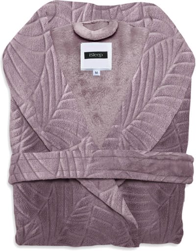 iSleep Leaf Badjas Lang - Maat S - Pale Pink