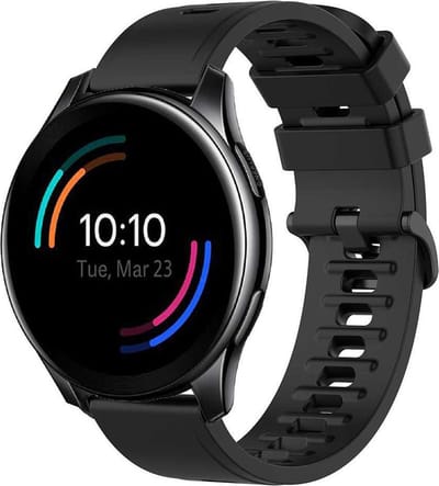 Shop4 - Bandje voor OnePlus Watch - Siliconen Zwart