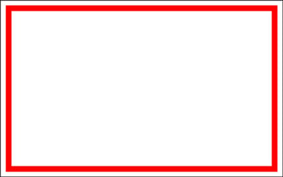 Blanco bord, kunststof 200 x 125 mm