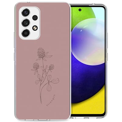 imoshion Hoesje - Geschikt voor Samsung Galaxy A53 - Design hoesje - Floral Pink