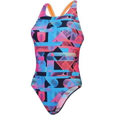 Dames zwempak uit 1 stuk Speedo End+ Allov Dig Lattice Powerback