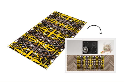 Keukenloper - Loper keuken - Afrika - Geometrie - Patronen - 120x60 cm - Keukenloper vinyl
