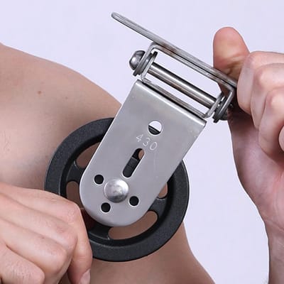 Fitness Katrol - Trekkoord Wiel - Kracht Training - Stille Lagers - 88 mm Wiel - Meerkleurig